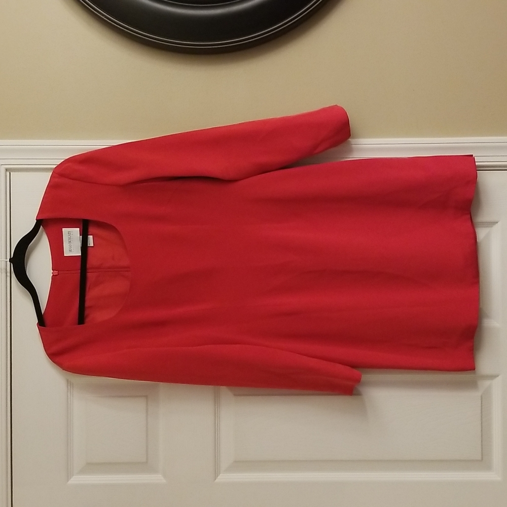 ❣Red silk dress